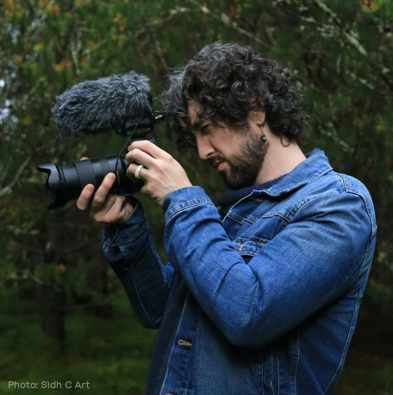 Marcus Wyn with camera